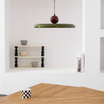 Modern Disc LED Plug-in Pendant Light 1-Light Lasson Living