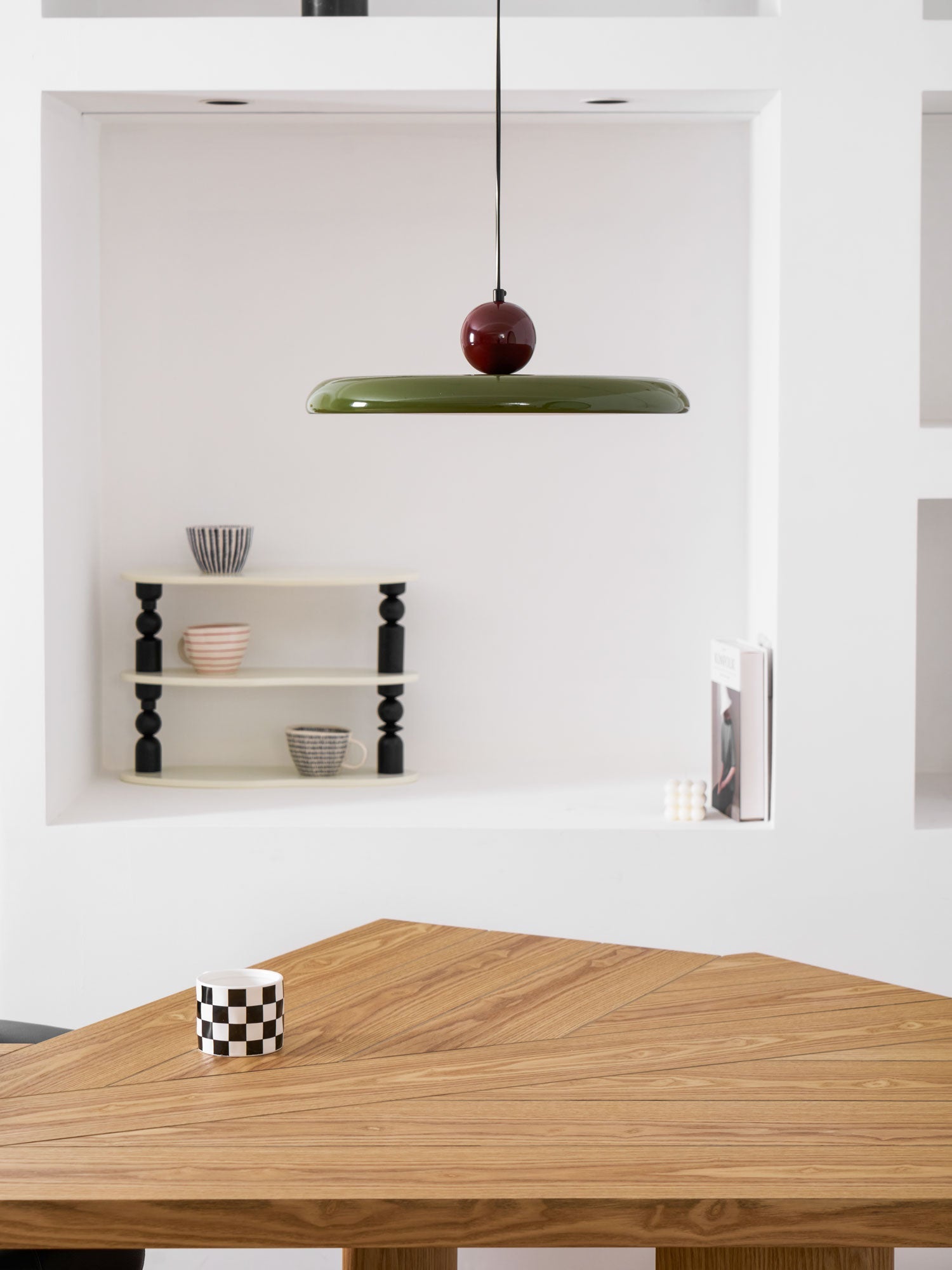 Modern Disc LED Plug-in Pendant Light 1-Light Lasson Living