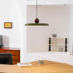 Modern Disc LED Plug-in Pendant Light 1-Light Lasson Living