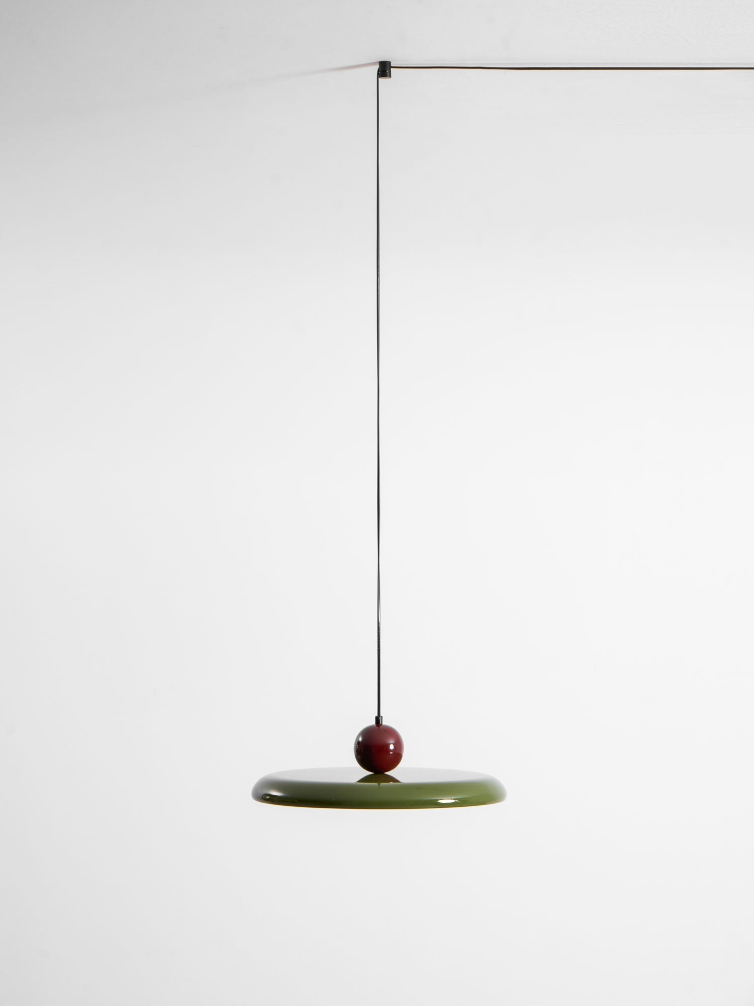 Modern Disc LED Plug-in Pendant Light 1-Light Lasson Living