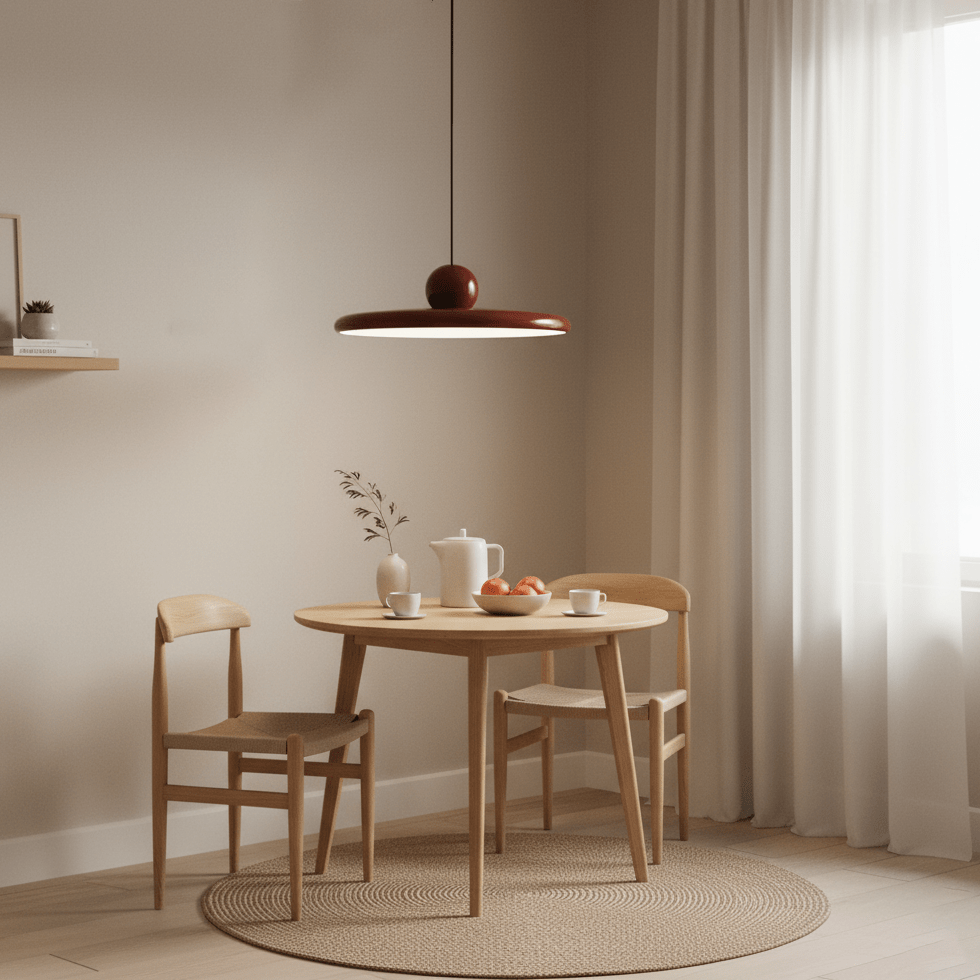 Modern Disc LED Plug-in Pendant Light 1-Light Lasson Living