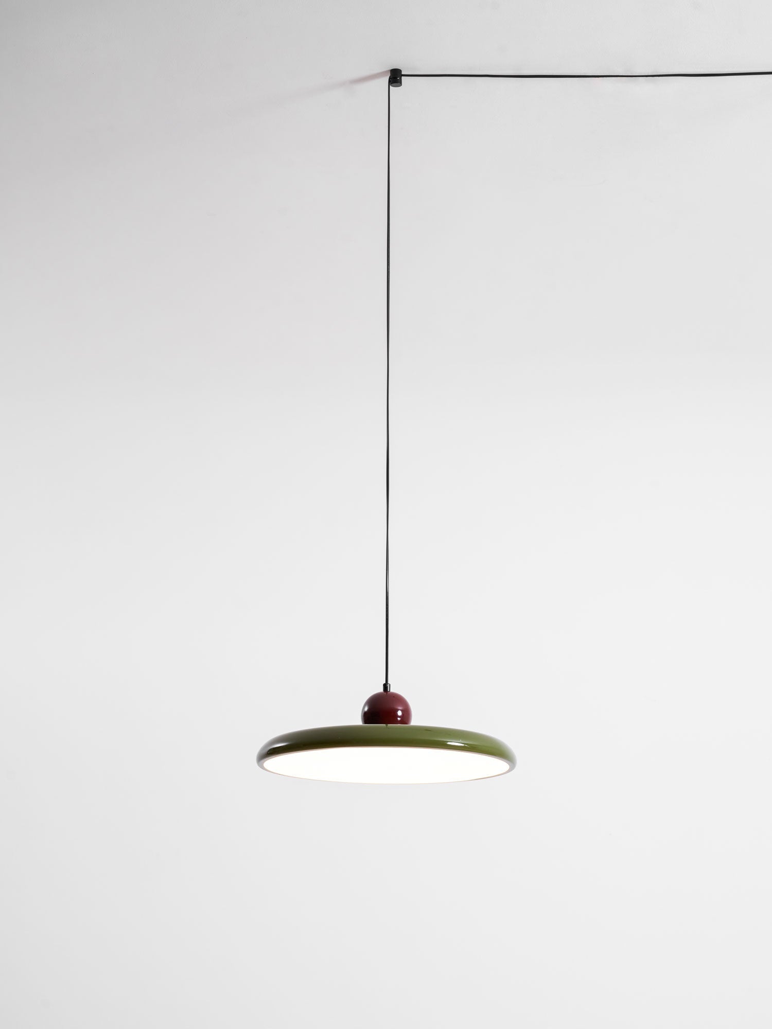 Modern Disc LED Plug-in Pendant Light 1-Light Lasson Living
