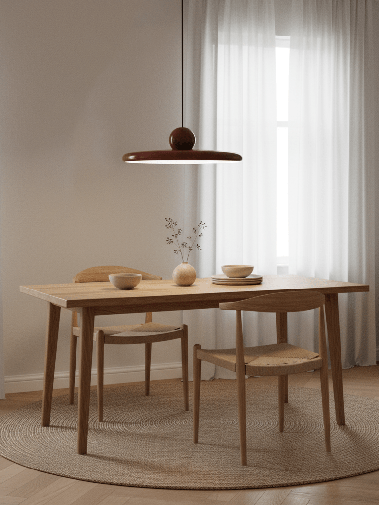 Modern Disc LED Plug-in Pendant Light 1-Light Lasson Living
