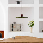 Modern Disc LED Plug-in Pendant Light 1-Light Lasson Living