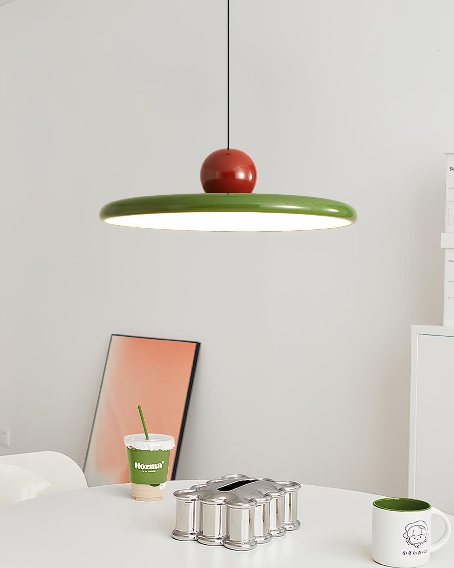 Modern Disc LED Plug-in Pendant Light 1-Light Lasson Living