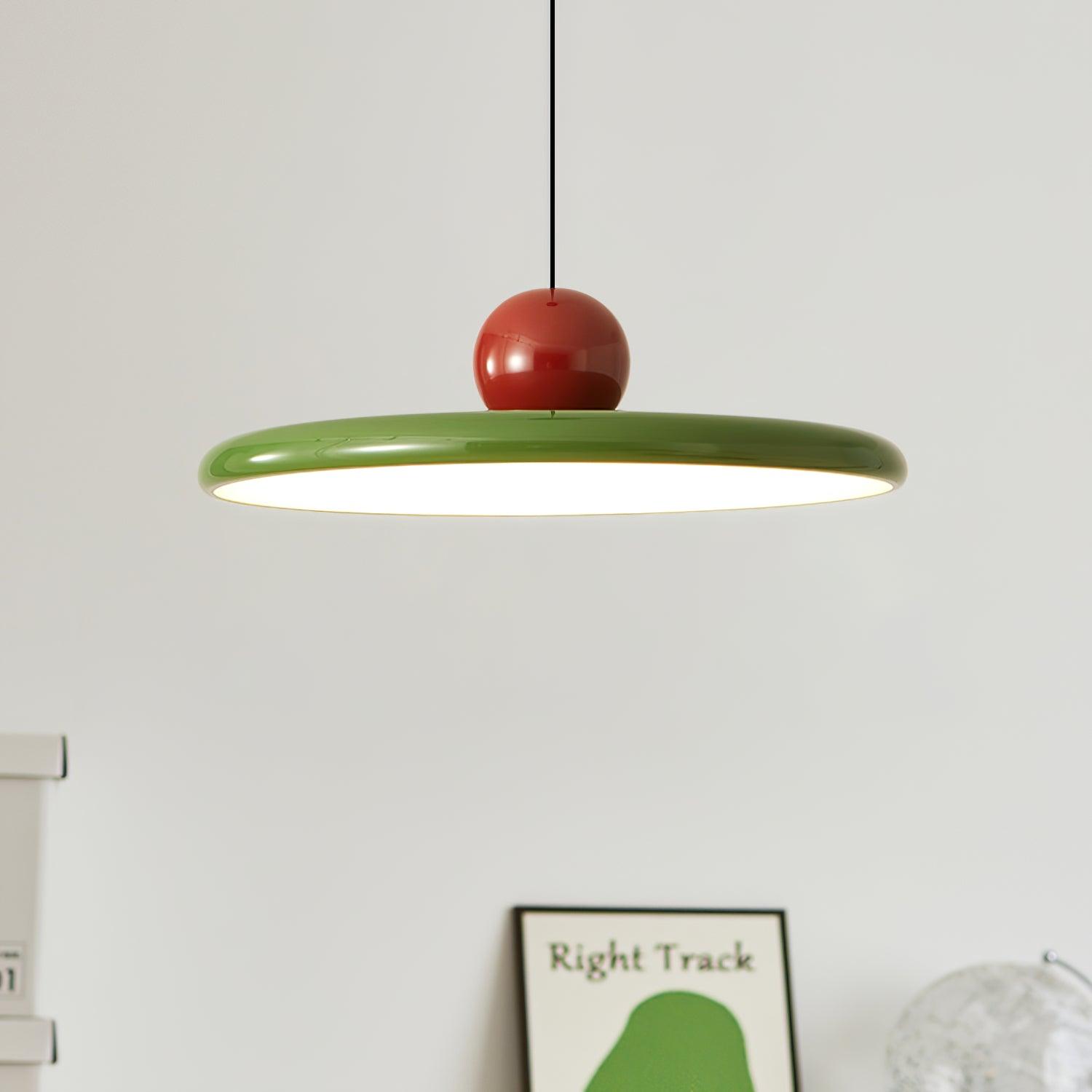 Modern Disc LED Plug-in Pendant Light 1-Light Lasson Living