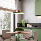 Modern Disc LED Plug-in Pendant Light 1-Light Lasson Living