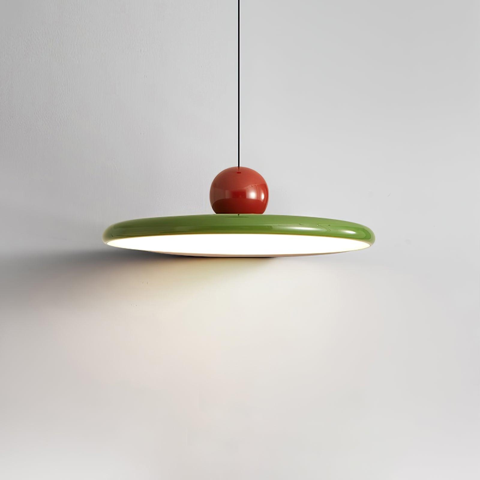 Modern Disc LED Plug-in Pendant Light 1-Light Lasson Living