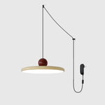 Modern Disc LED Plug-in Pendant Light 1-Light Lasson Living