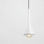 Modern Glass Teardrop LED Pendant Light 1-Light Lasson Living