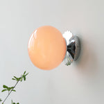 Vintage Brass Globe Glass Wall Sconce 1-Light Lasson Living