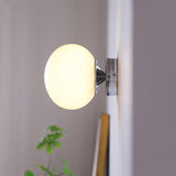 Vintage Brass Globe Glass Wall Sconce 1-Light Lasson Living