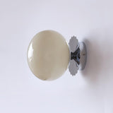 Vintage Brass Globe Glass Wall Sconce 1-Light Lasson Living