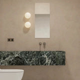 Modern Frosted Glass Globe LED Wall Sconce 1-Light Lasson Living