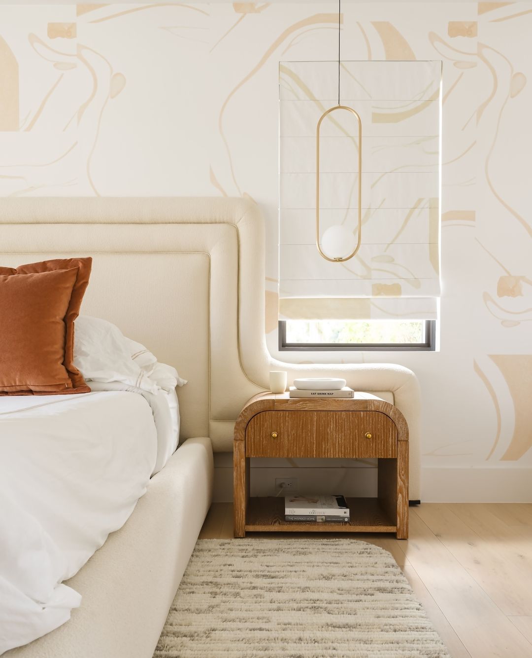 Modern Brass Ring Globe Glass Pendant Light 1-Light Lasson Living