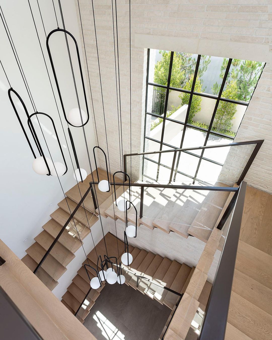 Modern Brass Ring Globe Glass Pendant Light 1-Light Lasson Living