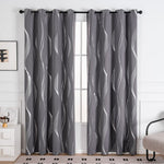 Modern Wave Pattern Blackout Curtain Lasson Living