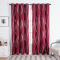 Modern Wave Pattern Blackout Curtain Lasson Living