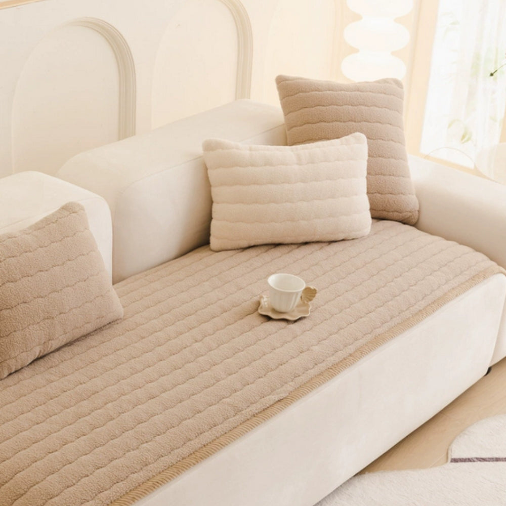 Chic Thick Plush Sofa Cover Lasson Living