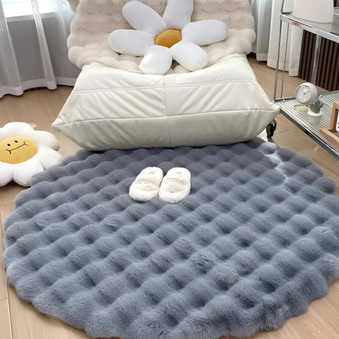 Cush - Round Floor Rug 90x90 Fleece Lasson Living