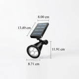 Modern Conical Solar LED Spotlight 1-Light Lasson Living