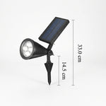 Modern Conical Solar LED Spotlight 1-Light Lasson Living