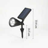 Modern Conical Solar LED Spotlight 1-Light Lasson Living