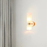 Modern Glass Cylinder LED Wall Light 2-Light Lasson Living