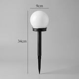 Modern Globe Solar LED Garden Stake Light 1-Light Lasson Living