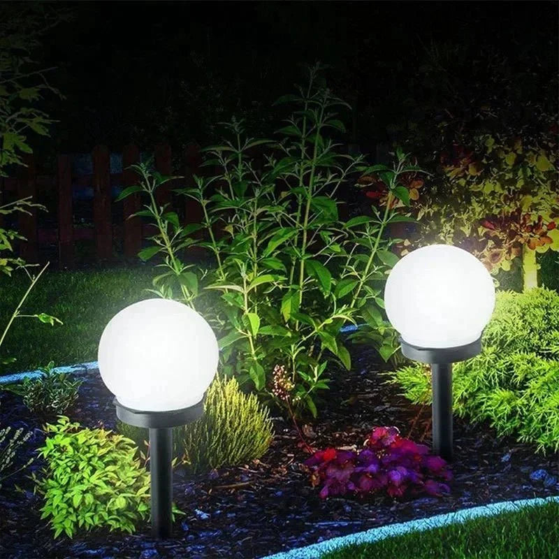 Modern Globe Solar LED Garden Stake Light 1-Light Lasson Living