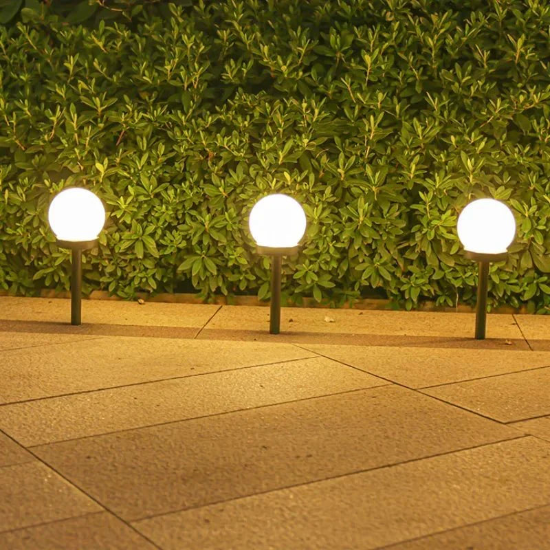 Modern Globe Solar LED Garden Stake Light 1-Light Lasson Living