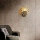 Modern Iron Glass Shell LED Wall Light 1-Light Lasson Living