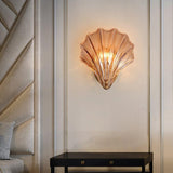 Modern Iron Glass Shell LED Wall Light 1-Light Lasson Living