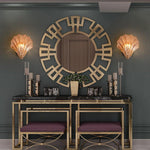 Modern Iron Glass Shell LED Wall Light 1-Light Lasson Living