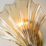 Modern Iron Glass Shell LED Wall Light 1-Light Lasson Living