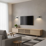 Modern Recessed Rectangular Adjustable LED Wall Sconce 1-Light Lasson Living