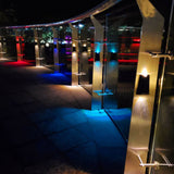 Modern LED Trapezoid Solar Wall Sconce 1-Light Lasson Living