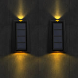 Modern LED Trapezoid Solar Wall Sconce 1-Light Lasson Living