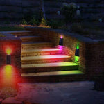 Modern LED Trapezoid Solar Wall Sconce 1-Light Lasson Living