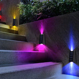 Modern LED Trapezoid Solar Wall Sconce 1-Light Lasson Living