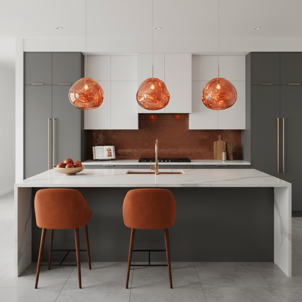 Modern Lava Glass Dome Pendant Light 1-Light Lasson Living