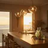 Modern Lava Glass Dome Pendant Light 1-Light Lasson Living