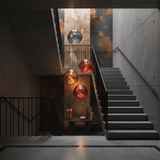 Modern Lava Glass Dome Pendant Light 1-Light Lasson Living