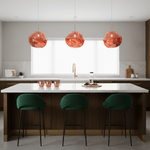 Modern Lava Glass Dome Pendant Light 1-Light Lasson Living