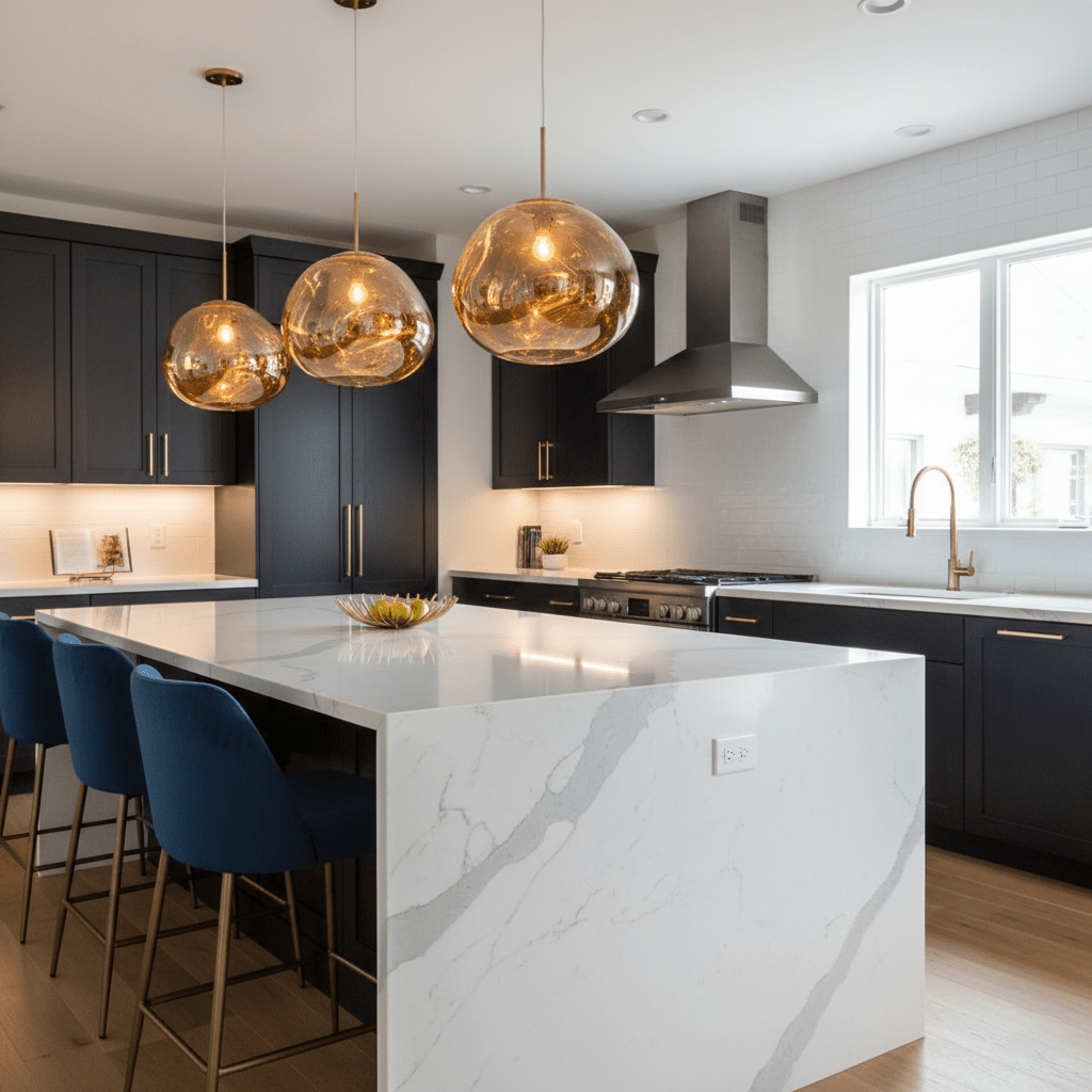 Modern Lava Glass Dome Pendant Light 1-Light Lasson Living