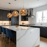 Modern Lava Glass Dome Pendant Light 1-Light Lasson Living