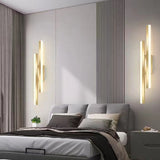 Modern Linear LED Wall Sconce Lamp 2-Light Lasson Living