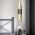 Modern Linear LED Wall Sconce Lamp 2-Light Lasson Living