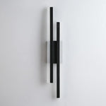 Modern Linear LED Wall Sconce Lamp 2-Light Lasson Living