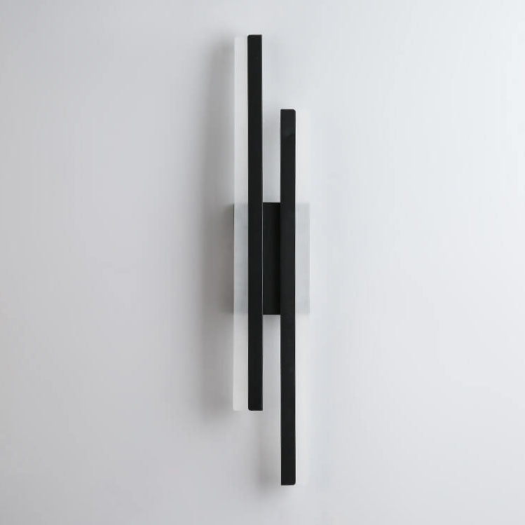 Modern Linear LED Wall Sconce Lamp 2-Light Lasson Living